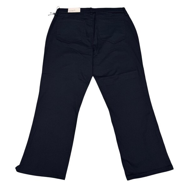 NEW NYDJ Chloe Capri Black Jean Women's Side Slit Denim Pants, Size 8 NWT - Picture 2 of 11